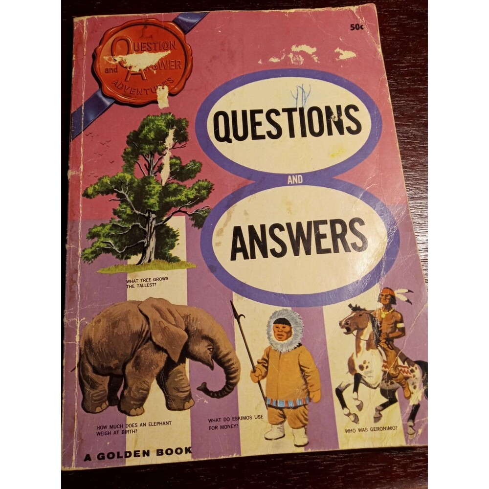 The Golden Book of Questions and Answers Vintage Rare HTF 1960s Edition